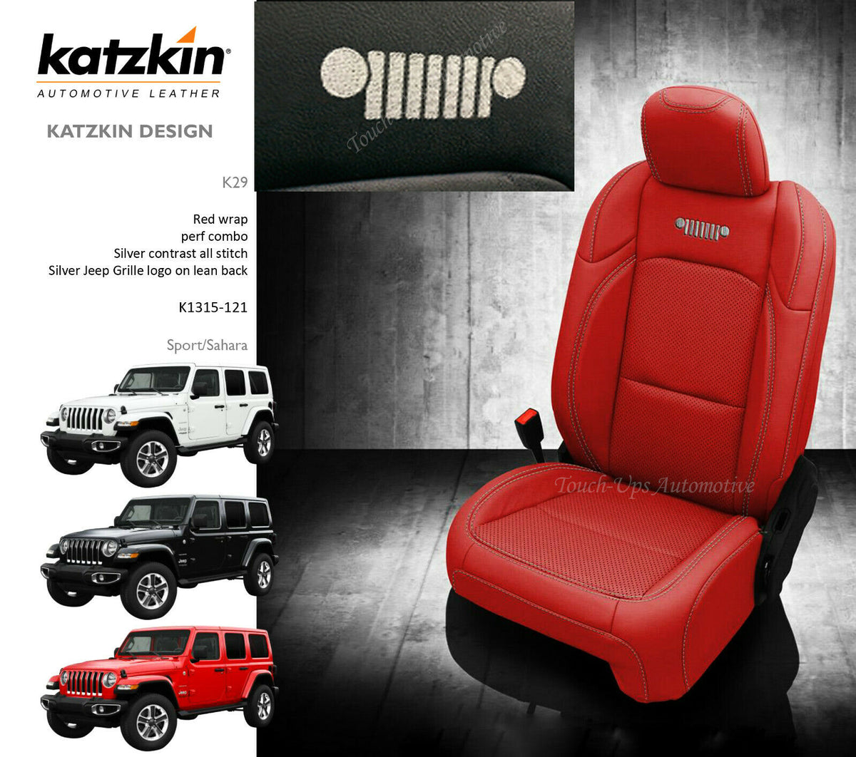 Jeep seat covers red best sale