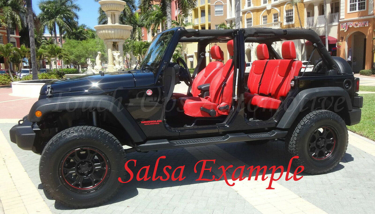 Jeep Wrangler JK 4 Door Red GTB Leather Interior