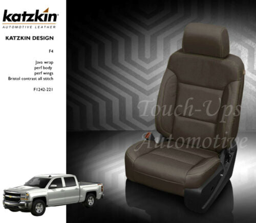 2014-2018 Silverado Crew Cab Katzkin Cocoa Dune Leather Seat